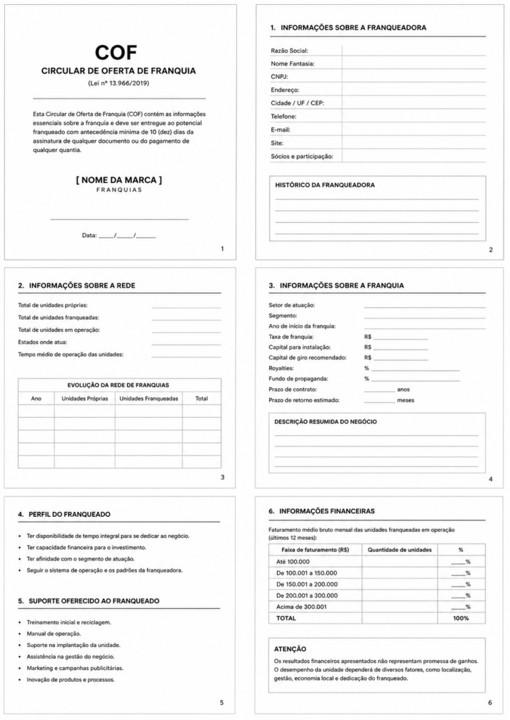 Modelo de Circular de Oferta de Franquia: Advogado Especializado